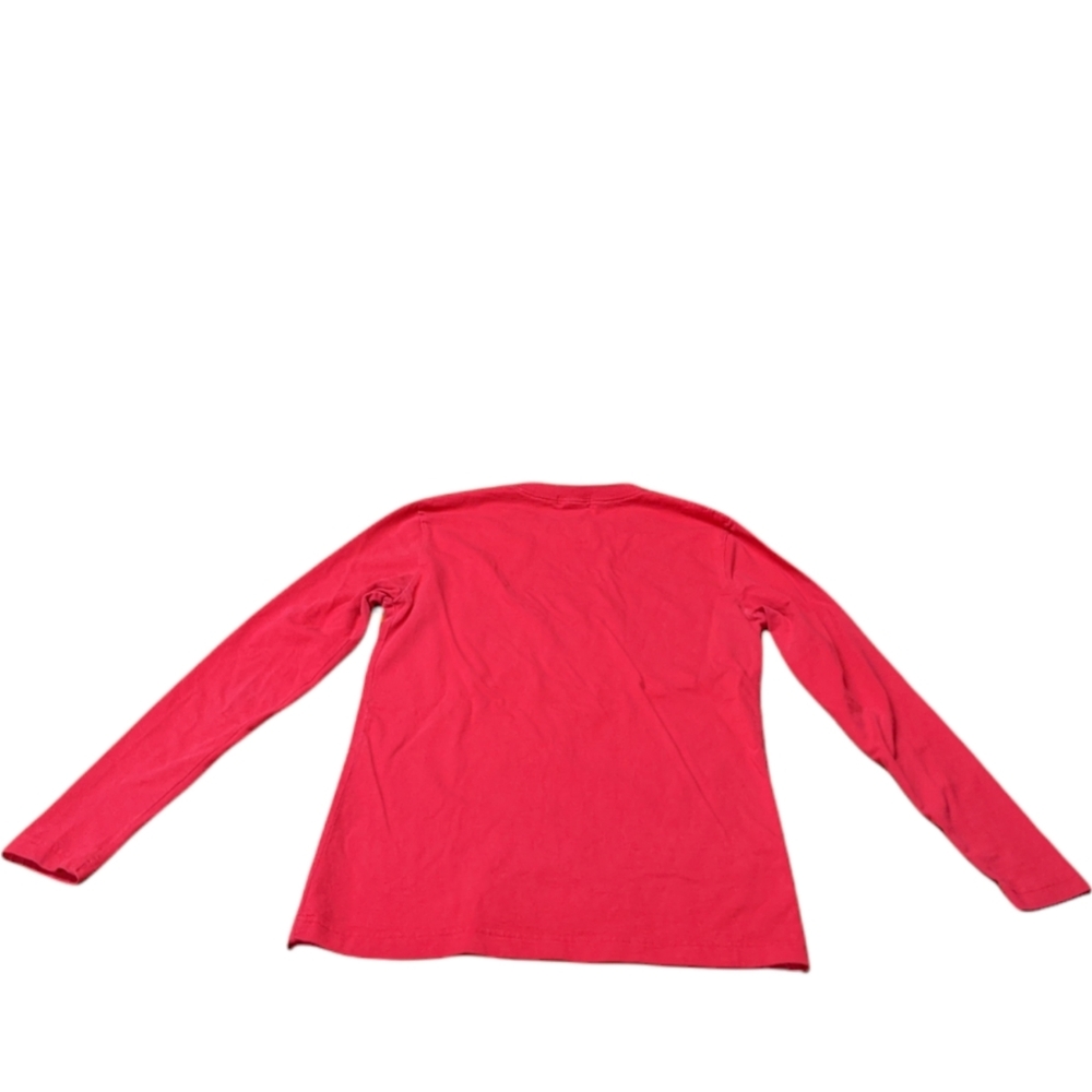 Ladies Moda International XS Red Long Sleeve Crew Neck Tee shirt - Picture 4 of 7